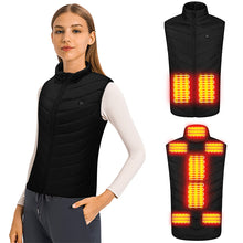 Load image into Gallery viewer, Men USB Infrared 9 Heating Areas Vest Jacket Men Winter Electric Heated Vest Waistcoat For Sports Hiking Oversized 3XL
