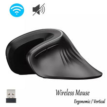 Load image into Gallery viewer, Ergonomic Wireless Mouse USB Vertical Optical Comfortable Gaming Mice Rechargeable Silent Office Mouse for PC Laptop Accessories
