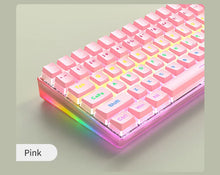 Load image into Gallery viewer, Mechanical Keyboard PBT OEM Key Caps Jelly RGB ZIFRIEDN 130 Keys Pudding Keycaps for Full Size 60% 100% Keycup Pink Blue Color
