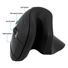 Load image into Gallery viewer, Ergonomic Wireless Mouse USB Vertical Optical Comfortable Gaming Mice Rechargeable Silent Office Mouse for PC Laptop Accessories
