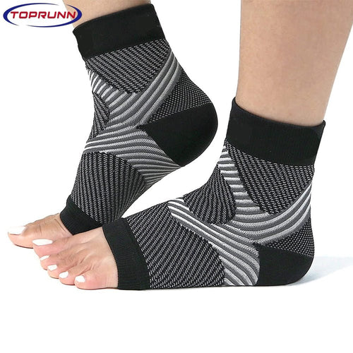 Ankle Leg Foot Supports Heel Brace Compression Foot Sleeves Toeless Socks - Gamer Geer