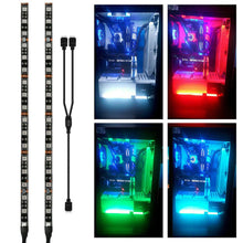 Load image into Gallery viewer, PC Case RGB Gaming LED Strip Lights - Gamer Geer
